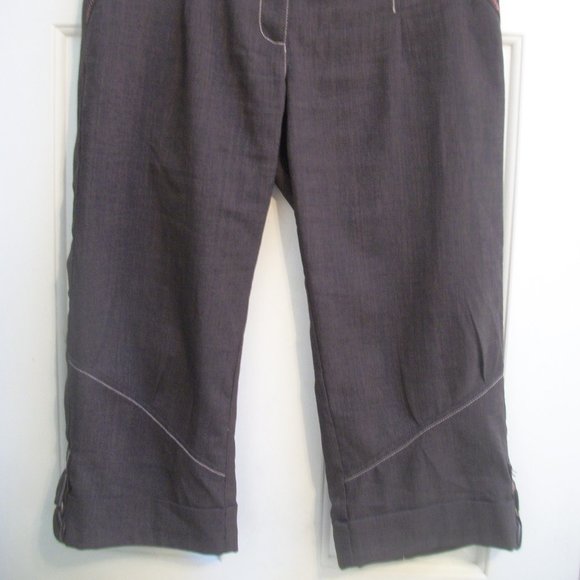 ---- Brown Terra Capris Pants Size 6 - Picture 2 of 3